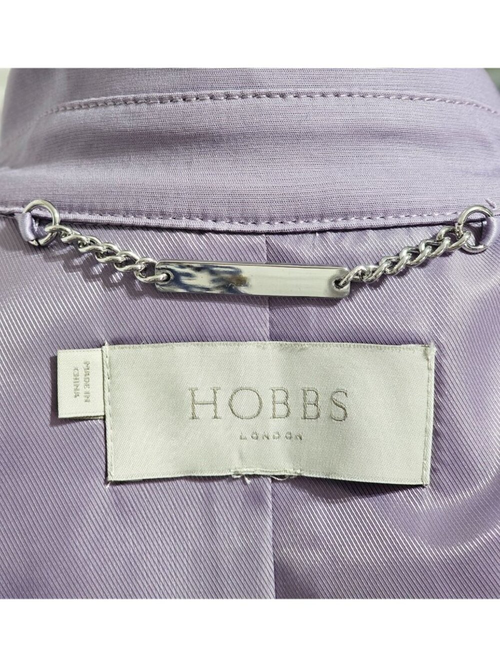 NWOT Hobbs London Women's Lavender Saskia Double-Breasted Trench Coat Sz 10 3299 - Picture 8 of 16